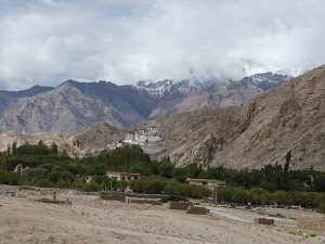 Monastery and Ladakhi houses