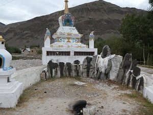 Ancient 2nd century cremation grounds Sani Zanskar