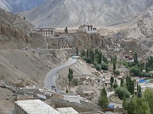 Lamayuru Monastery with Moonland in back