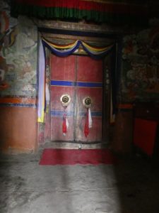 Locked Gompa doors Sani Gompa