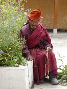 Monk at Stongde monastery