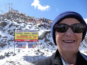 Khardung La Pass Summit sign