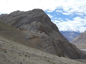 Zangla fort with strategic views up valleys