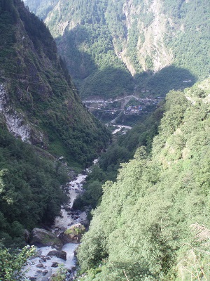 Valley of Flowers track looking towards Govind Ghat