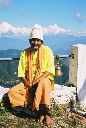 Old wandering Yogi, Karitikeya Temple, India 2003