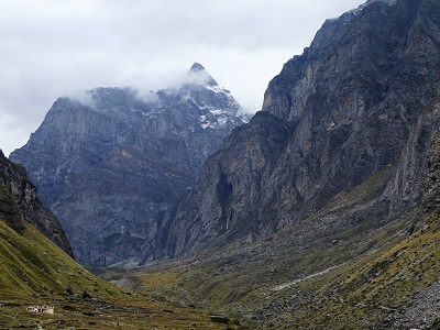 Towards Vasudhara falls, near Mana Village, Himalayan India