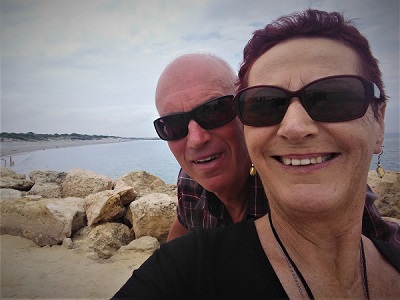 Manfred and myself at South Beach, Fremantle