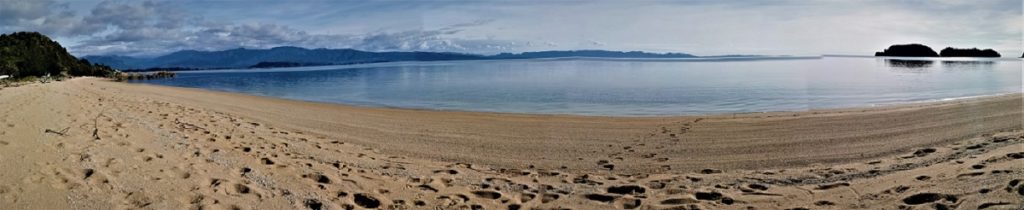 Panorama of Golden Bay from Tata Beach