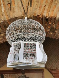 A decorative Moorish birdcage in the historic city of Cáceres