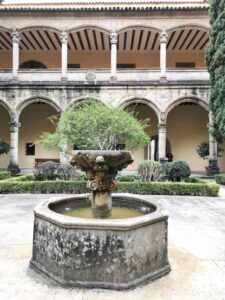 A fountain in the gardens of the Palace Monastery of San JERÓNIMO, Yuste