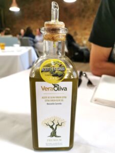 Olive Oil at Hotel Rural Abadia de Yuste restaurant