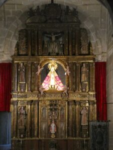 The Madonna in the old wooden closed church of the Santa Maria d la Blanca