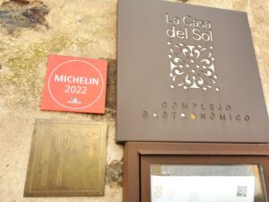The entrance to the Michelin Star Restaurante La Casa del Sol, Cáceres