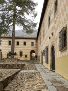 The entrance to the Palace Monastery of San Jerónimo, Yuste