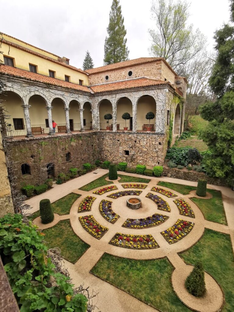 The gardens of Carlos V within the Palace Monastery of San Jerónimo, Yuste