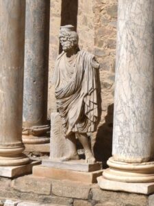 Statues in the Roman Theatre, Mérida