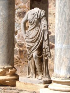 Statues in the Roman Theatre, Mérida