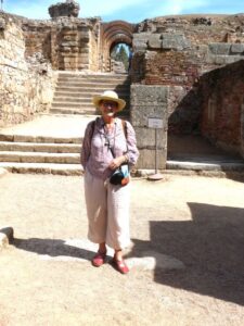 Teresa at the Roman Ruins complex, Mérida