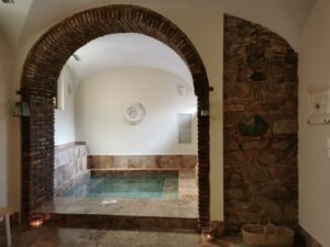 The Roman Bath in our accommodation AquaForum, Merida
