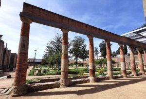 The museum garden and column wall, Roman Ruins, Mérida