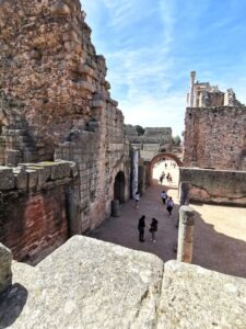 The walkway into the Roman Theatre area, Mérida