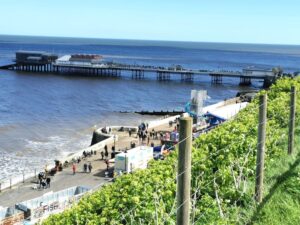 The Cromer Pier from above the Promenade on the cliff