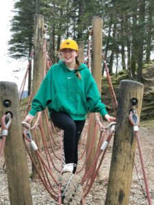 Matilda on the adventure playground Mt Fløyen