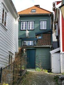 One of the side streets in the famous Nordnes Peninsula area of Bergen