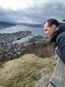 Tor overlooking Bergen from Mt Fløyen