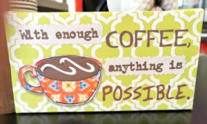 A great little notice on the counter at the Coast Cafe