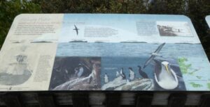 One of the information boards at Ackers Point