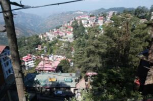 A view across the hillsides around Shimla