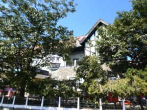 An historical private home above the street we walked on to The Mall in Shimla