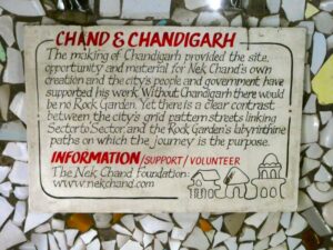 Nek Chand, the Rock Garden Chandigarh