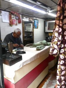 One of the artisan clothing shop owners in the Lakkar Bazaar Shimla