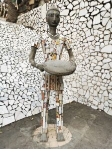 One of the sculptures in the Rock Garden Chandigarh