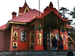 The Hanuman temple on Jakhu Hill above Shimla