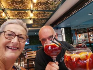 Cheers from Cruza la Calle, Sangria and Spain!!