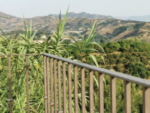 Comares in the far distance as seen from Casa Bambu