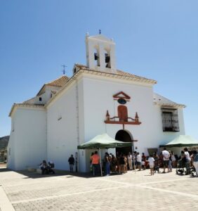 'Our Lady of the Remedies' Ermita de la Virgen de los Remedios, Vélez-Málaga from the courtyard