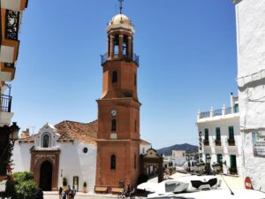 The catholic church Iglesia Parraquia Nuestra Señora de la Asunción in the square in Competa