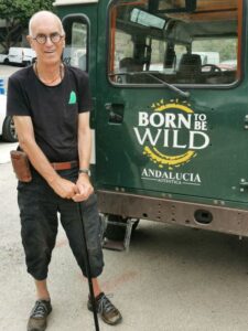 Manfred in Ojén beside a wild message