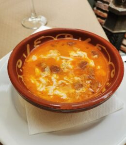 Soup in a Moorish bowl in El Tunel Ojén