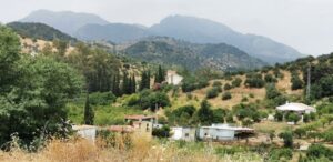 The Sierra Grazalema from a village