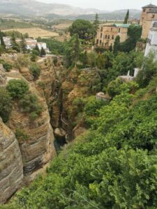 The view from Mirador de Aldehuela towards Puente Viejo