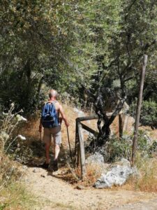 A closer view of the track to the Ojo del Moro