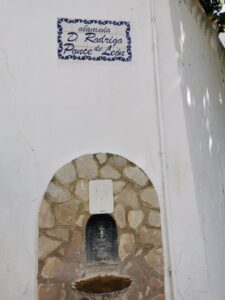 A fountain to D. Rodrigo, Ponce de León in Zahara de la Sierra