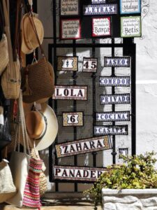 A shop front in Zahara de la Sierra