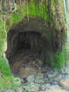 A small cave at the back of the 'El Molino del Susto - The Mill of Fright'
