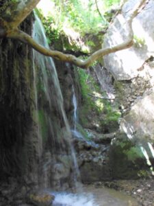 A small waterfall in the 'El Molino del Susto' - The Mill of Fright is one translation